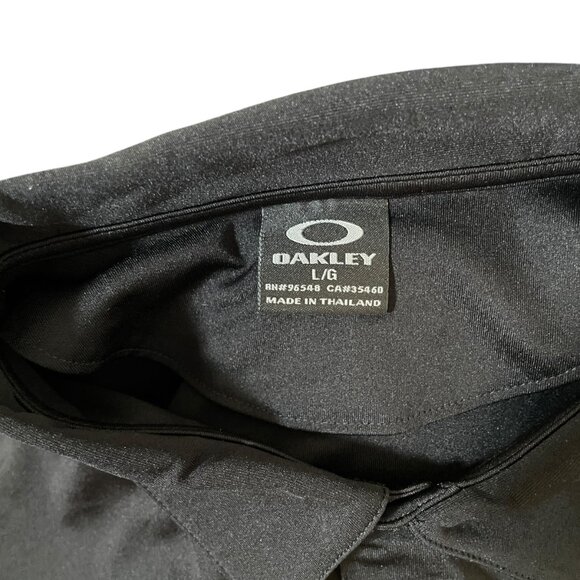Oakley Men's Black Short Sleeve Polo Shirt Large International Comfort Products - Picture 9 of 9